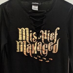 Harry Potter Mischief Managed Long Sleeve Tshirt